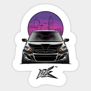 hyundai accent stanced black Sticker